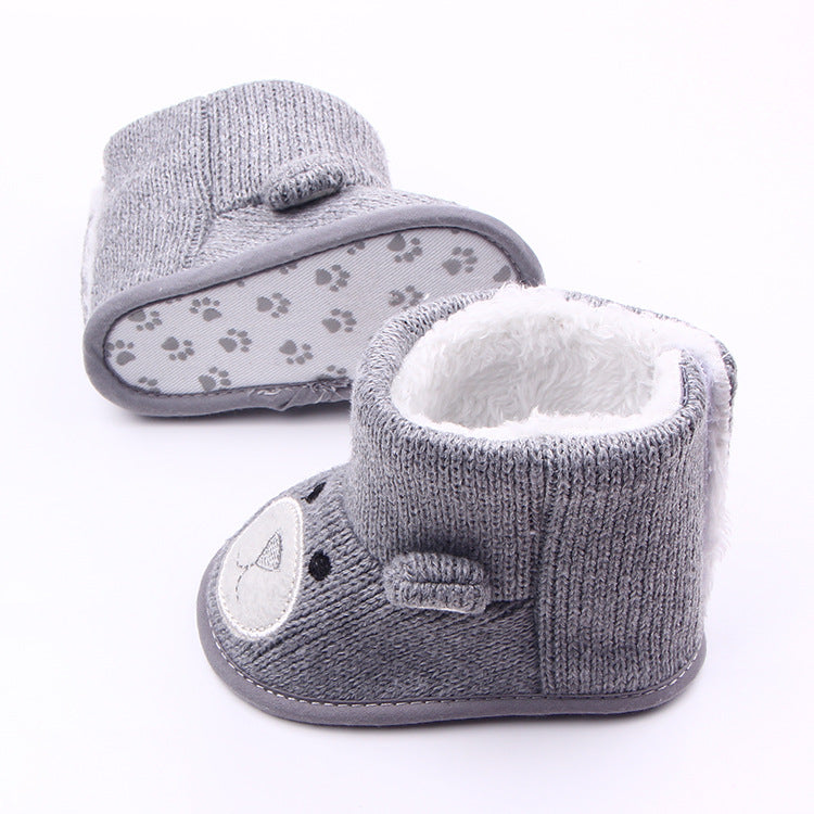 Bottines tricotées ourson pour bébé – photo 6