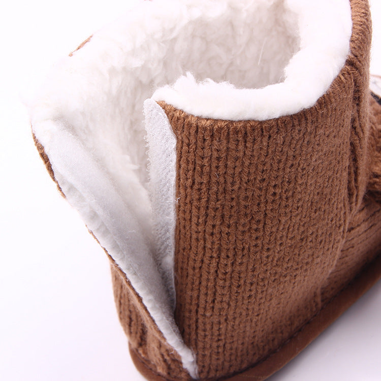Bottines tricotées ourson pour bébé – photo 4