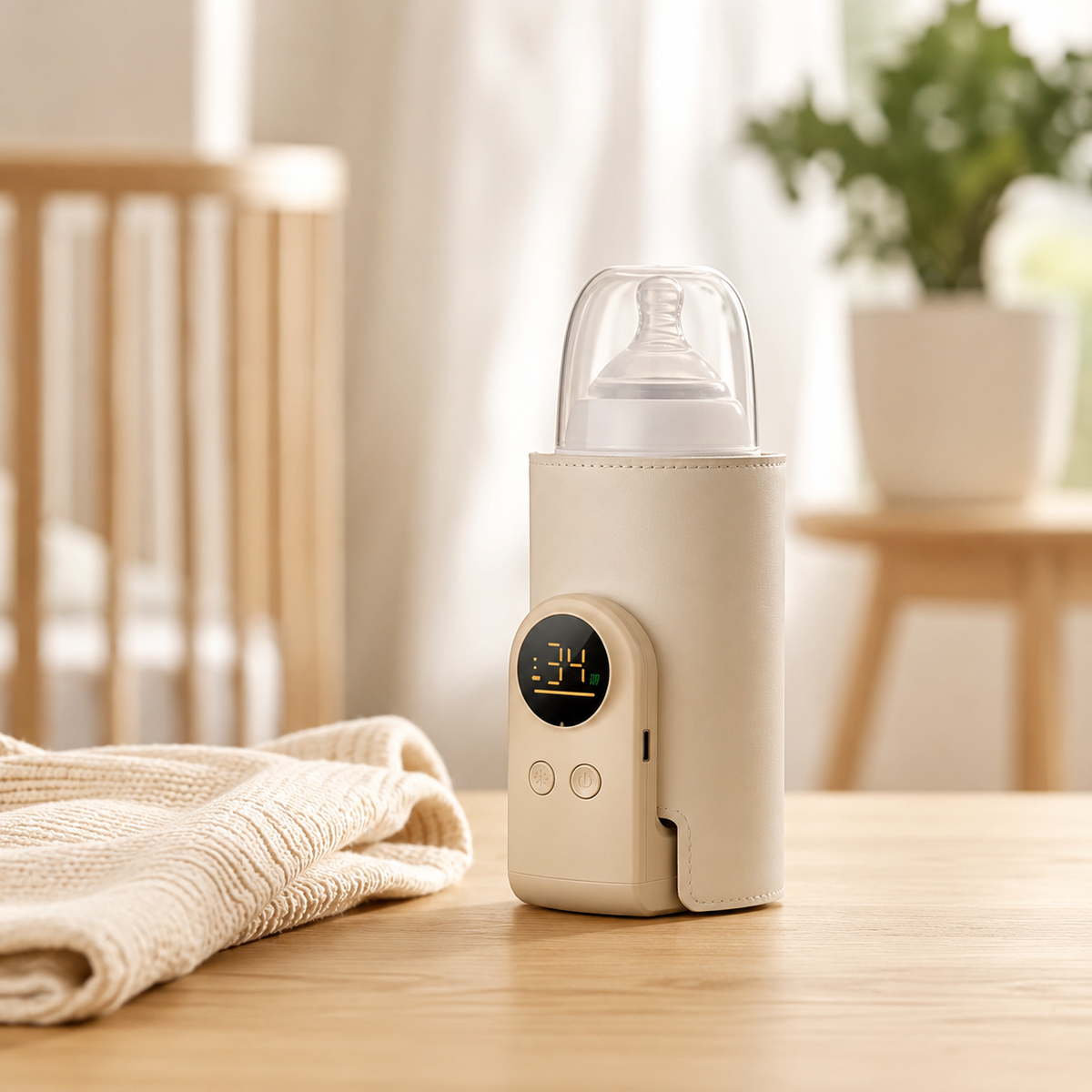 Chauffe-Biberon Portable USB à Température Ajustable