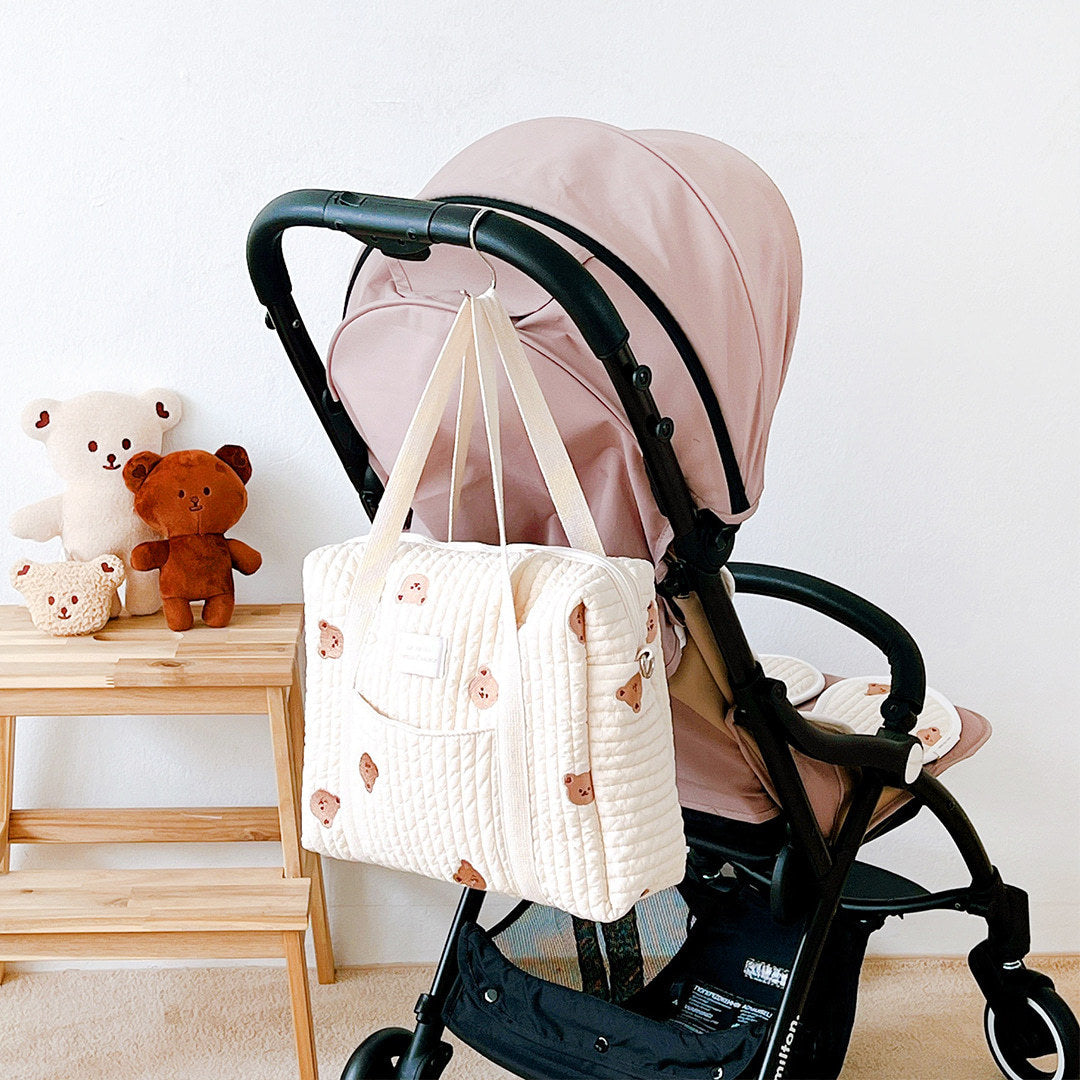 Sac à langer brodé en coton – photo 8