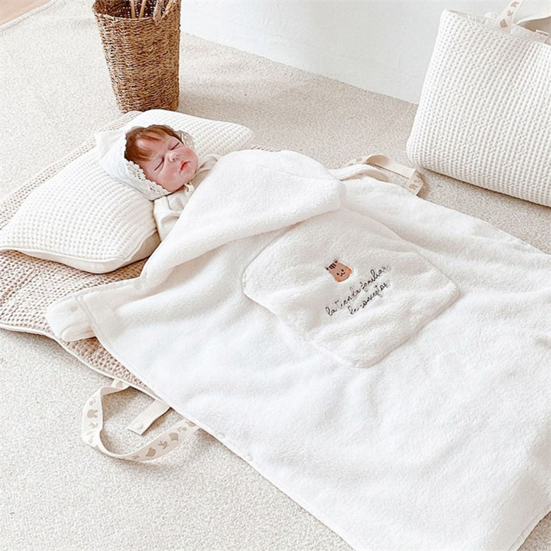 Couverture polaire brodée pour bébé – photo 2