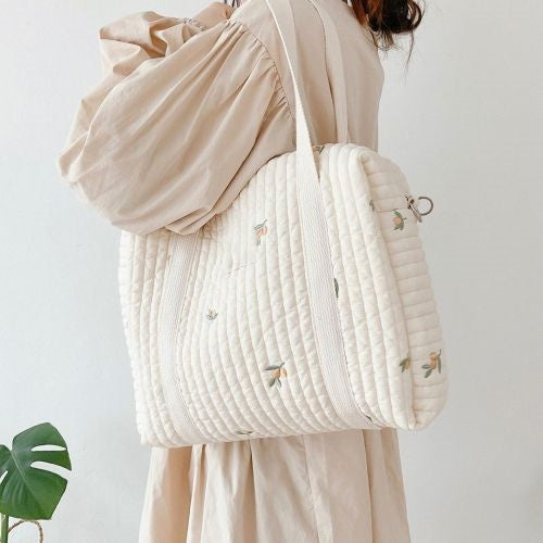 Sac à langer brodé en coton – photo 19