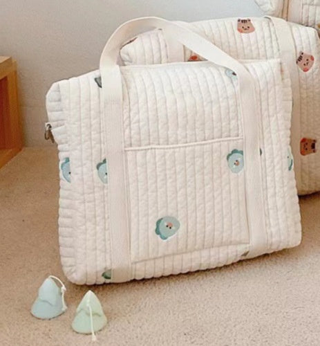Sac à langer brodé en coton – photo 16